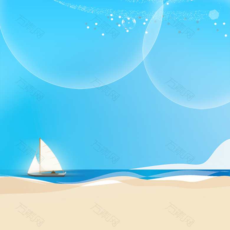 手绘风景背景
