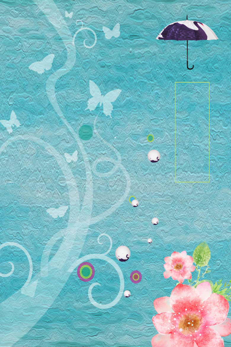 清明节蓝色纹理海报背景