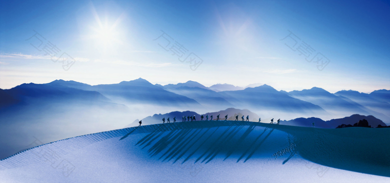 大气冬季商务冬装背景