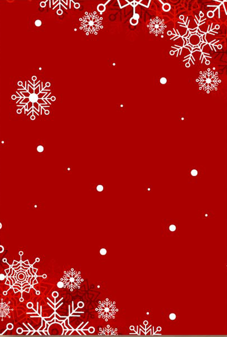 喜庆红色雪花圣诞节背景素材 扁平 简约 2261 3361px 编号 Jpg格式 万素网