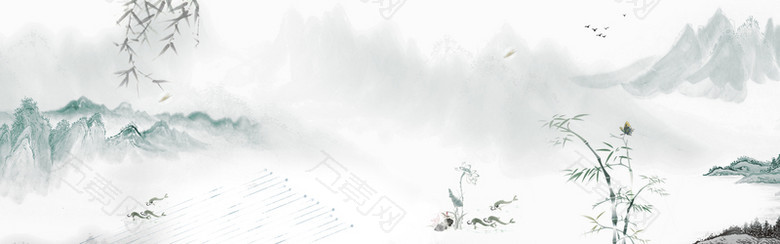 水墨中国风背景banner