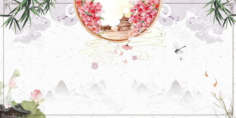 中国风水墨江山如画