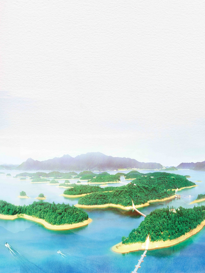 千岛湖旅游宣传推广背景图片免费下载,图片编号365003,万素网