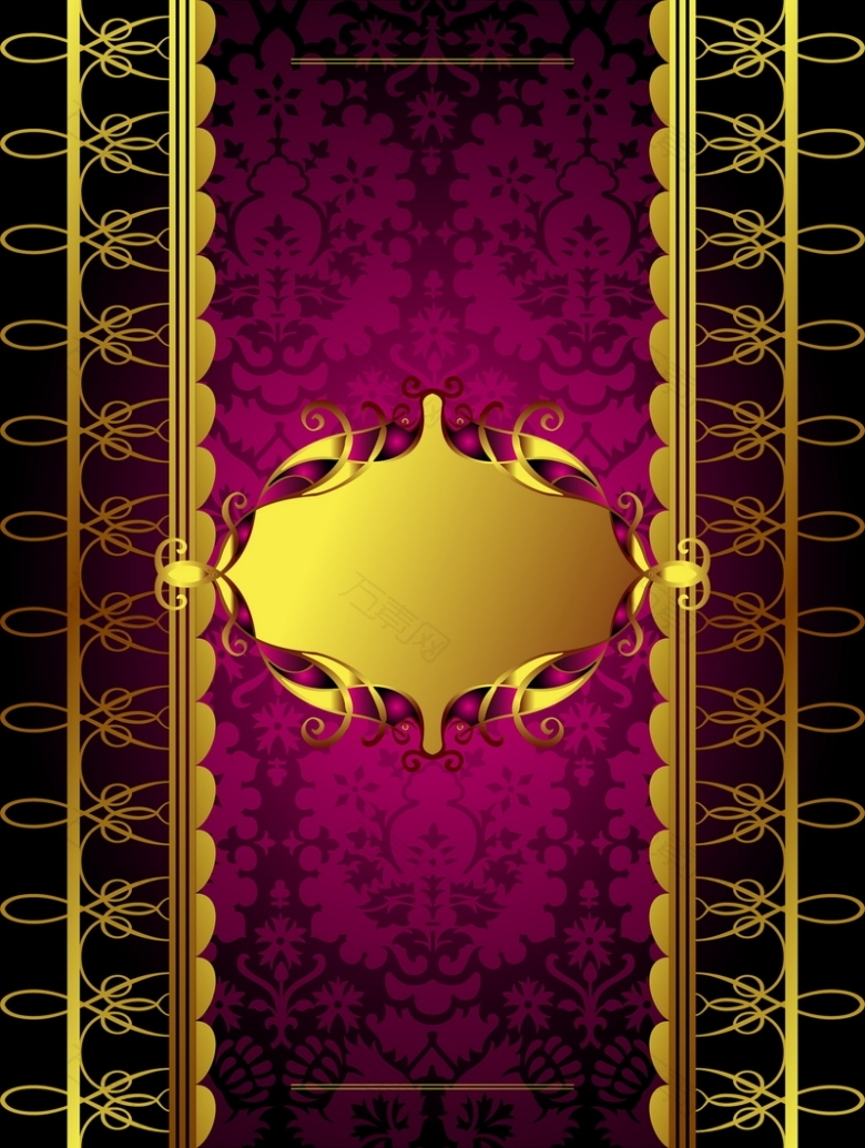 金色欧式花纹