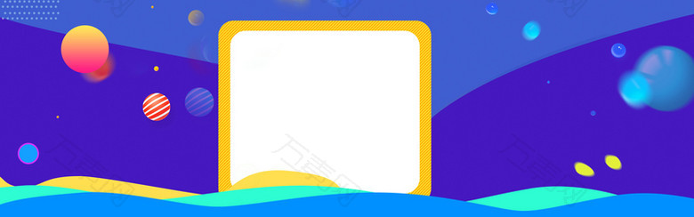 创意炫酷蓝紫渐变电商banner