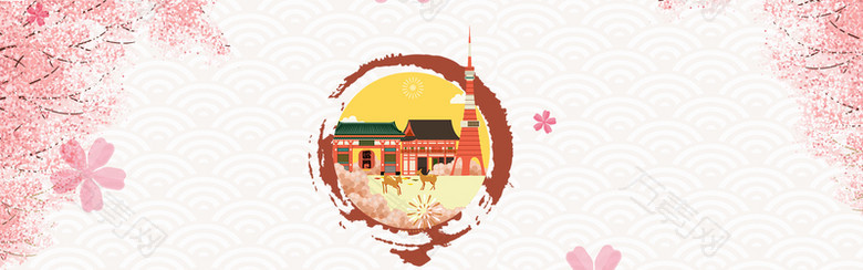 日式和风旅游banner
