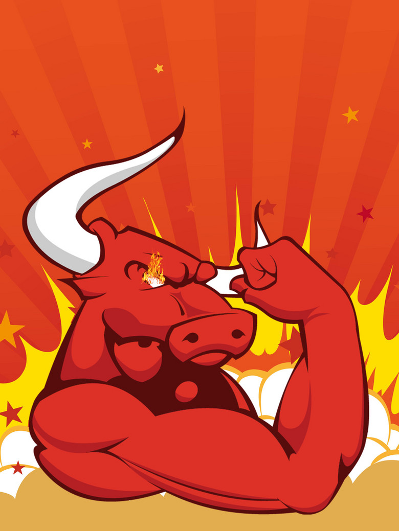 卡通牛背景图片 卡通牛背景设计素材 卡通牛背景素材免费下载 万素网