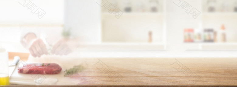 天猫厨房清新淡雅banner