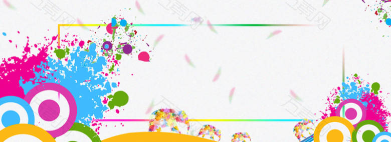 青春创意酷炫banner背景