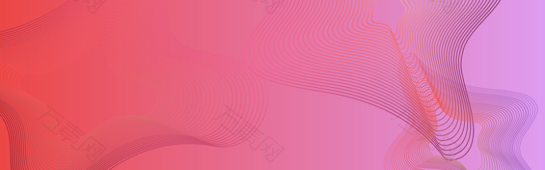 扁平几何曲线纹理电商淘宝banner
