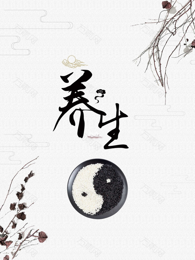 养生中医背景素材