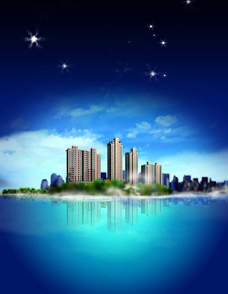 简约房地产海报背景