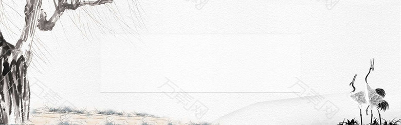 简约淡雅文艺中国风banner