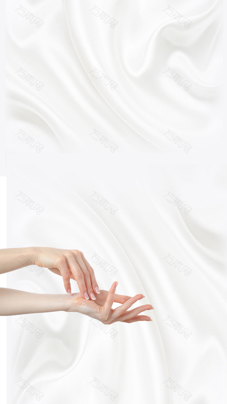 化妆品手丝滑丝绸家纺背景