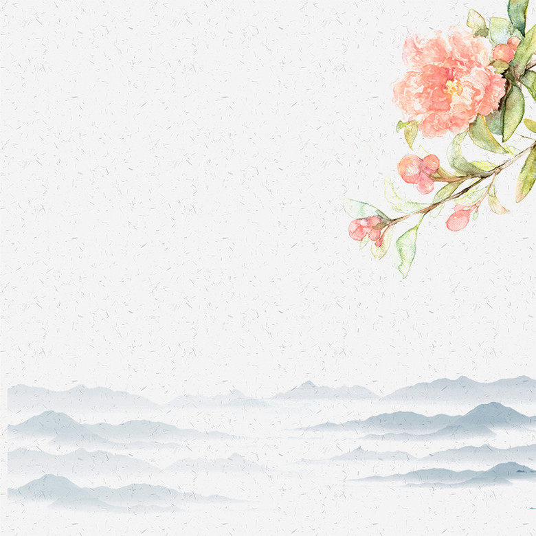 水彩花草 素材 免费水彩花草图片素材 水彩花草素材大全 万素网