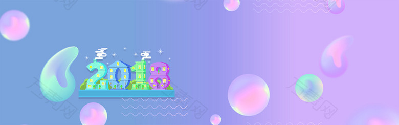 商场立体结构banner