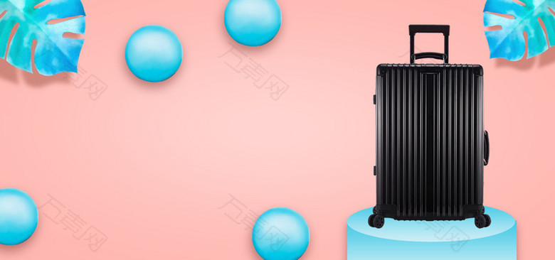 高档大气简约风箱包大促banner