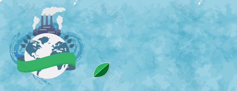 保护地球人人有责手绘蓝色banner