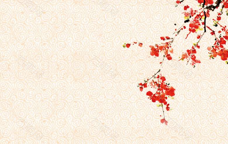 中国风梅花背景