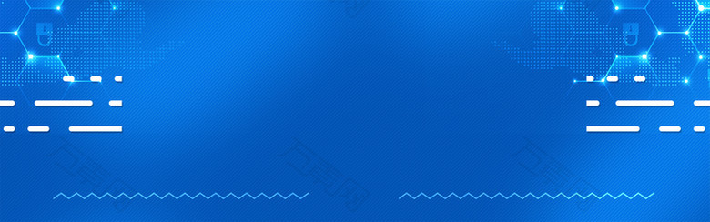 蓝色科技banner海报
