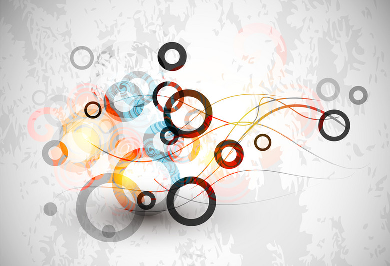 圆环时尚动感背景