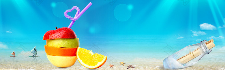 夏季清凉创意背景