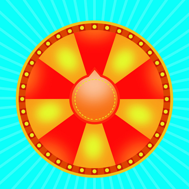 抽奖活动转盘海报背景