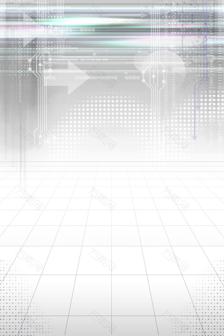简洁白灰科技商务会议背景
