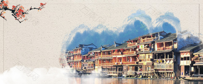 旅游复古灰色banner