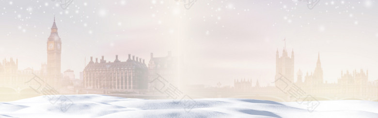 欧美大气建筑banner背景