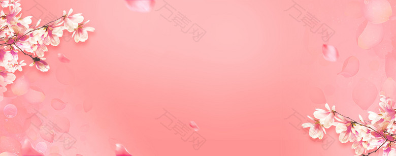 温馨花朵教师节促销海报背景psd
