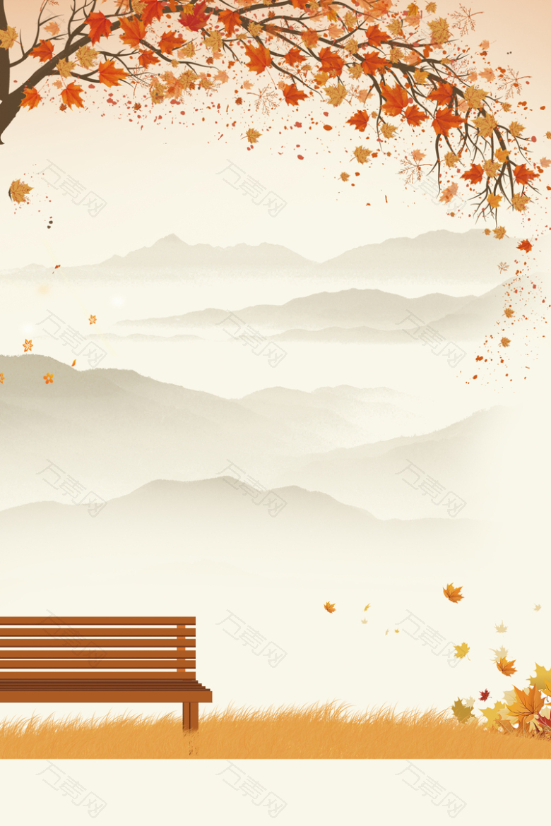 传统中国风霜降节气海报