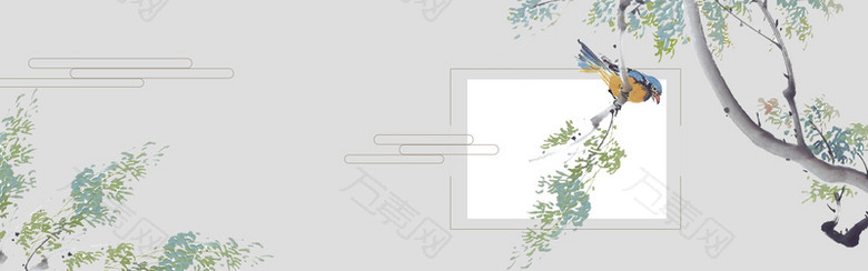 创意简约中国风水墨banner