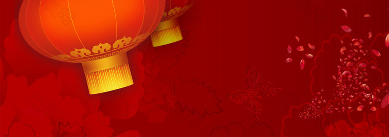 中国风灯笼背景