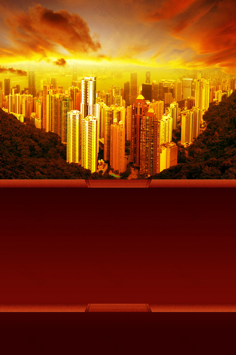 大气房地产印刷背景