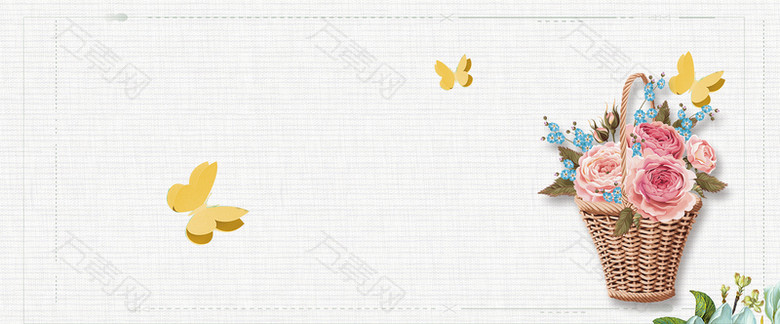 献给老师的花文艺蝴蝶小清新米banner
