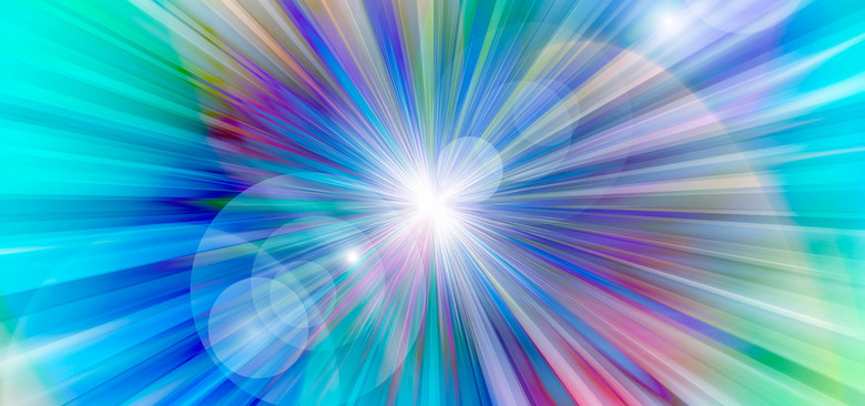 七彩发射渐变背景