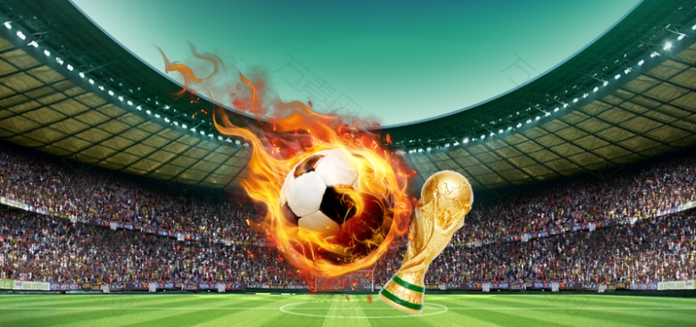 畅游世界杯2018年足球banner