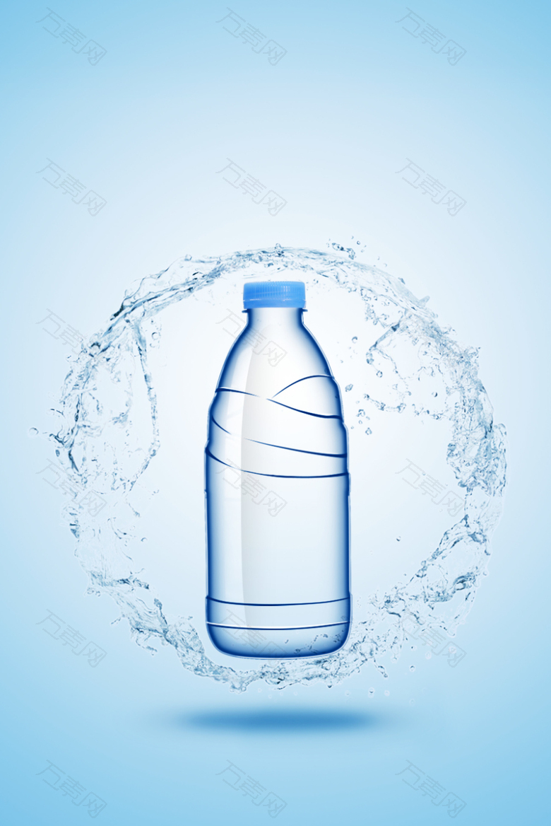 矿泉水海报背景素材