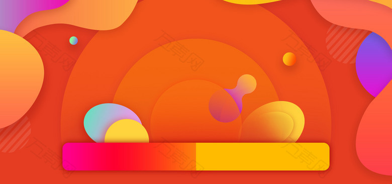 淘宝天猫大促红黄暖色系活动banner