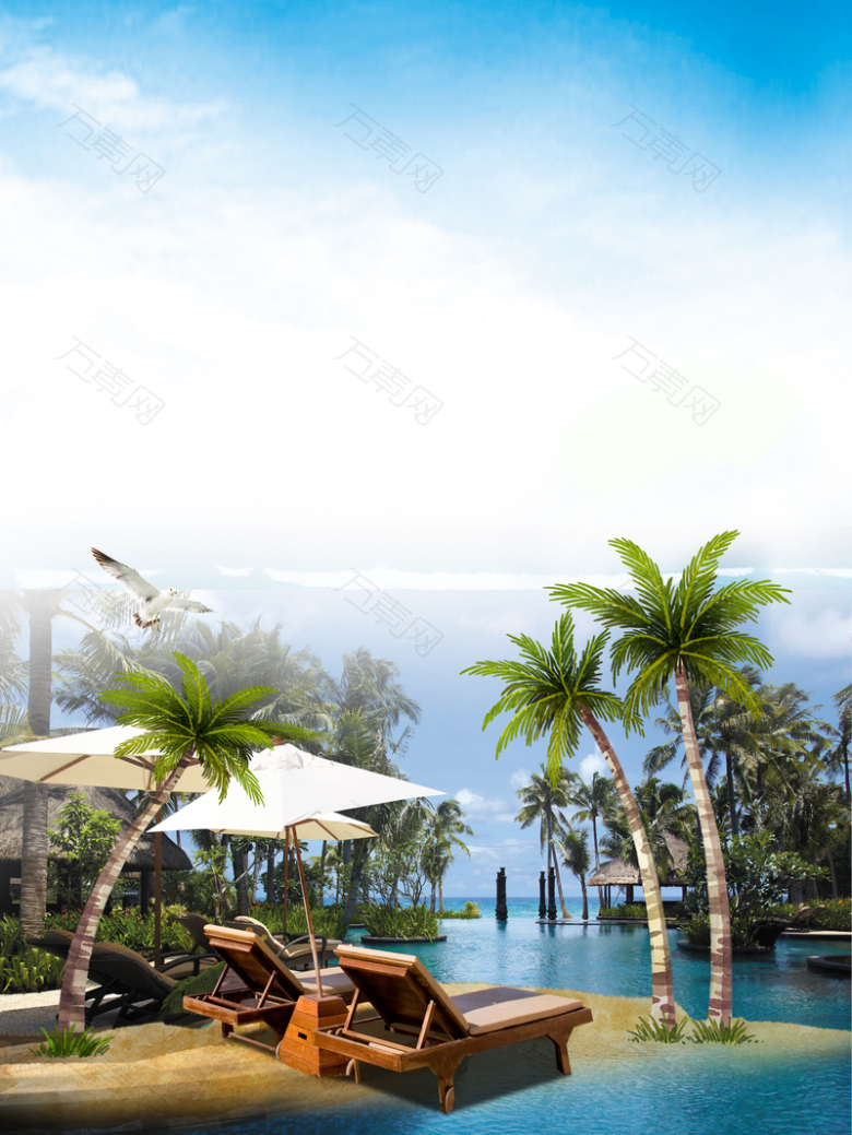 美丽海南三亚旅游海报