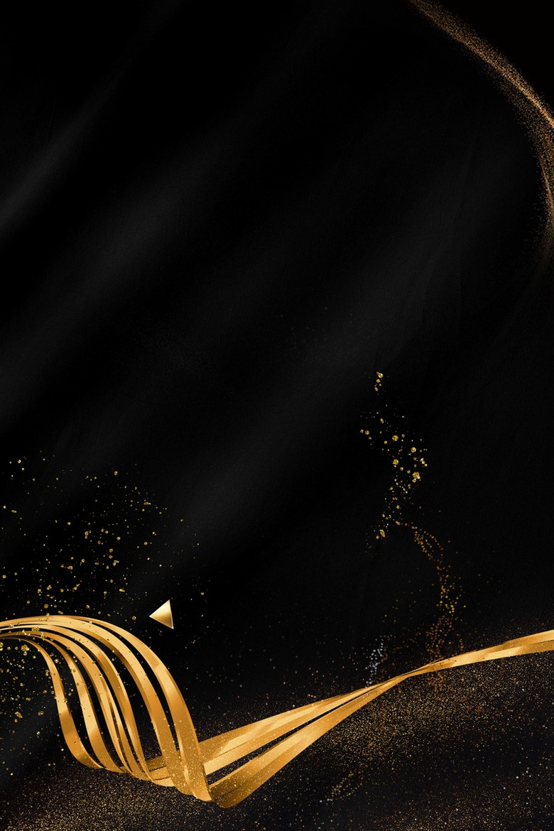 大气黑金海报设计