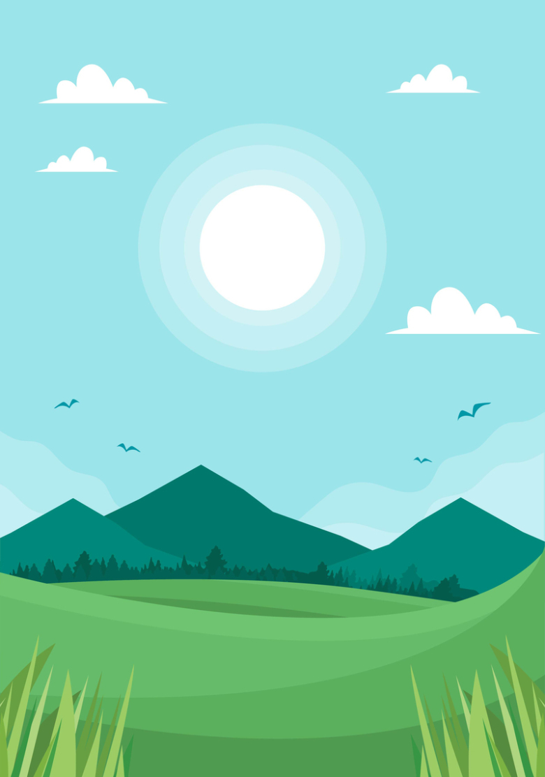 草原卡通图片 草原卡通设计素材 草原卡通素材免费下载 万素网