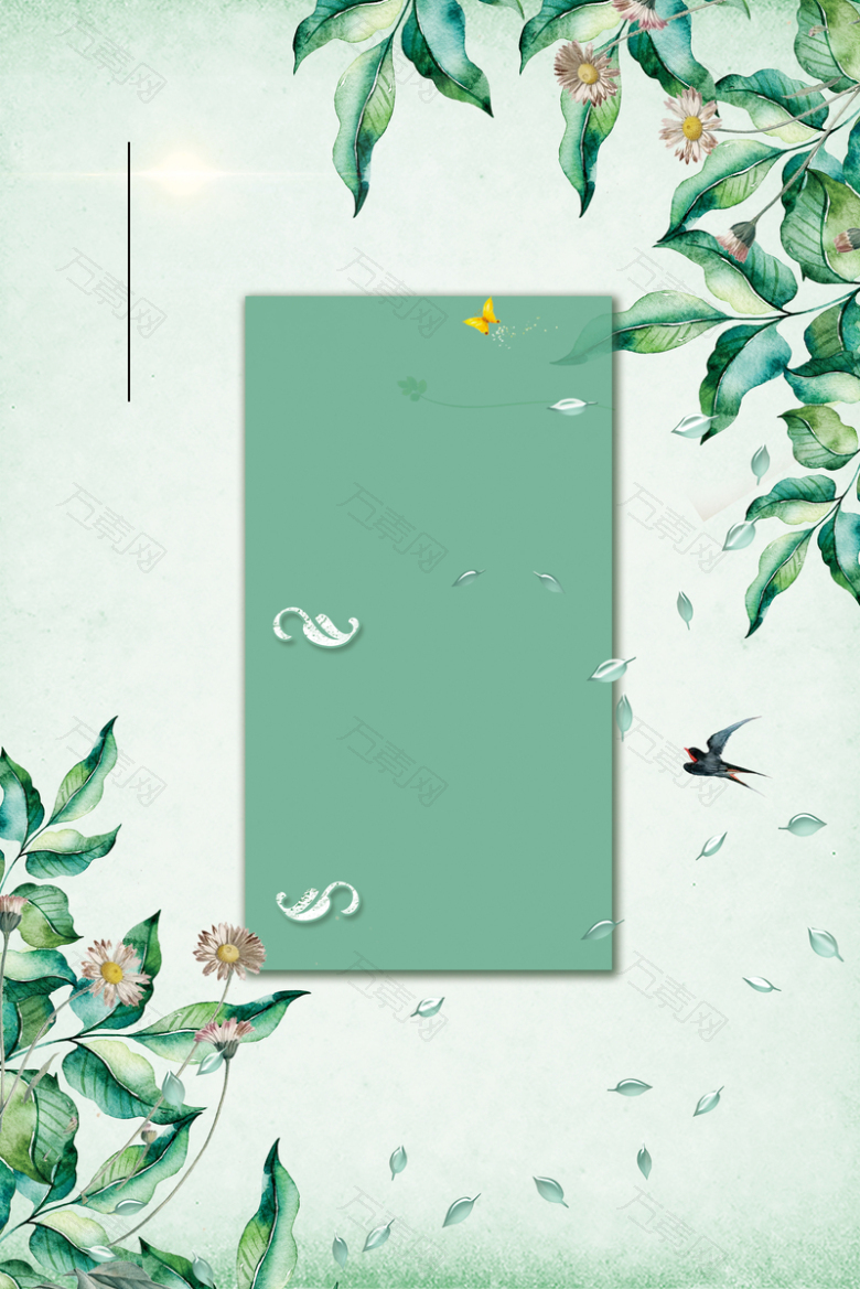 春季清新上新背景素材
