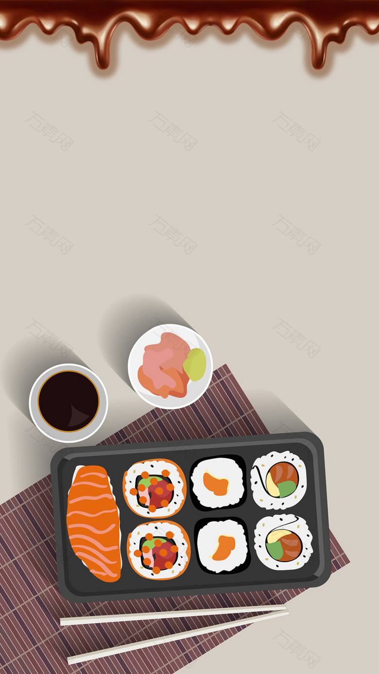 褐色美食节食品背景素材