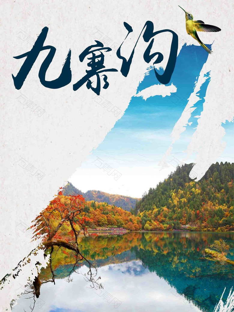 简约九寨沟旅游宣传