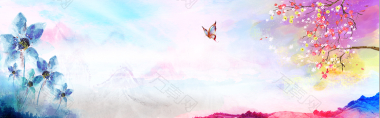 彩色梦幻海报