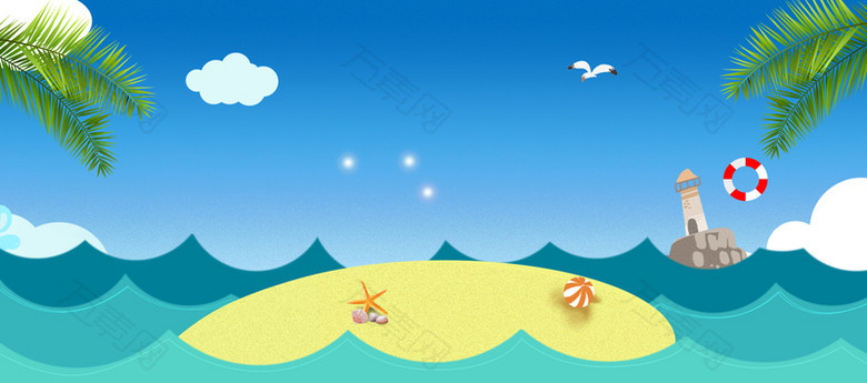 电商淘宝天猫夏季夏天夏日狂暑季促销海报