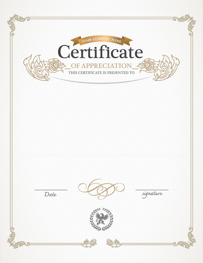 外国证书图片 外国证书设计素材 外国证书素材免费下载 万素网