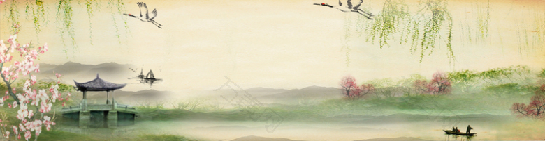 中国风清明时节背景